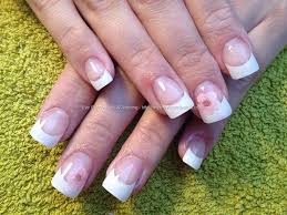 Maybe you would like to learn more about one of these? Eye Candy Nails Training Full Set Of Acrylic With White Tips And Dried Flowers As Nail Art By Nicola Senior On 23 March 2012 At 05 35