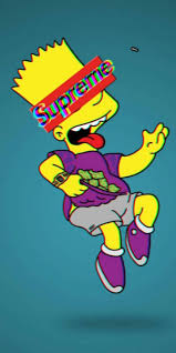 Cool Bart Simpson Supreme Wallpapers Top Free Cool Bart Simpson Supreme Backgrounds Wallpaperaccess