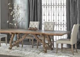 Rectangle 110 Inch Extension Table In Gray Wash Extension Dining Table Transitional Dining Room Sets Rustic Dining Room