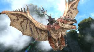 A powerful beast from another world. Final Fantasy Xiv Monster Hunter World Collaboration Final Fantasy Xiv The Lodestone