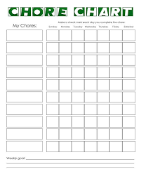 Printable Charts And Logs To Help You Keep Track Of Chores