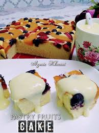 Resepi kek buah madu @ honey fruit cake. Resepi Pastry Fruits Cake Dengan Sos Vanilla Berkrim Resepi Bonda