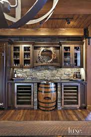 Let it express your personality hobbies or interests. 90 Basement Western Bar Ideas In 2021 Western Bar Wine Barrel Furniture Bars For Home