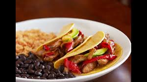 The rice can be served with pork, chicken, steak, etc. Quick Chicken Fajitas Beans And Spanish Rice American Heart Association Recipes