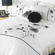 Black And White King Size Duvet Cover Pin On Silver And White