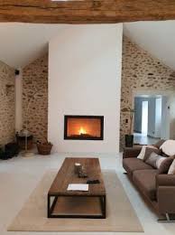 Cheminee Bois By Seguin Poele A Bois Foyer Decoration Salon Moderne