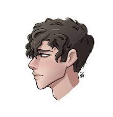 See more ideas about boy hairstyles, anime boy hair, chibi hair. Anime Boy With Curly Hair Side View By Marianamartins20 On Deviantart
