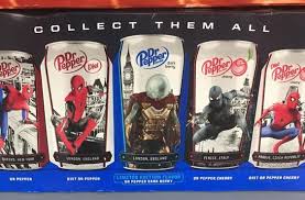 Dr Pepper Spider Man Far From Home Cans Dr Pepper Stuffed Peppers Purple Logo Design