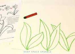 More easy spring crafts for kids. Spring Daffodils Art Project Deep Space Sparkle