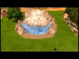 How To Waterfall Pool In The Sims 4 Sims 4 Sims Pool Waterfall