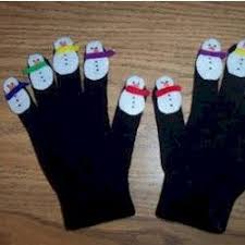 Snowman Puppet Gloves Finger Plays Winter Crafts For Kids Glove Puppets