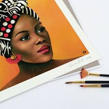 African Woman Art Print