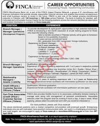 Mission finca's mission is to alleviate poverty through lasting solutions that help people build assets with the help of kashf microfinance bank ltd. Finca Microfinance Bank Islamabad Jobs 2018 2021 Job Advertisement Pakistan