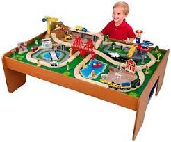 Train Table Set 100pc Wooden Kids Toy Track Complete Toys Thomas Friends Train Set Table Train Table Wooden Train