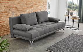 Ecksofa mit schlaffunktion und bettkasten eckcouch schlafsofa alova gewebe 04. Querschlafer Linus In Grau Online Bei Hardeck Kaufen