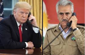 President Donald Trump calls @MustafaHijri the leader of PDKI aiming  support for Kurdish alliance for ground operation support in Iran.