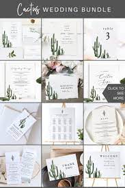 Eleanor Cactus Wedding Bundle Desert Wedding Invitation Etsy Wedding Invitations Printable Templates Cactus Wedding Invitations Diy Printable Wedding Invitations