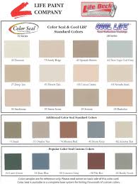 16 Genuine A Plus Elastomeric Paint Color Chart