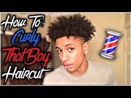 How To Curly Quot Thot Boy Quot Haircut Kobe Jayy Youtube Curly Hair Men Boys Haircuts Curly Hair Routine
