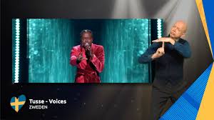 As a congolese refugee, tusse uses his platform to educate and empower young people facing similar challenges as he has. Tusse Voices Zweden Sign Dance Esc21 Youtube