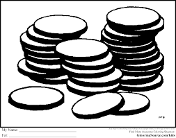 If they answer incorrectly, they can try again. Coins Coloring Page Coloring Home