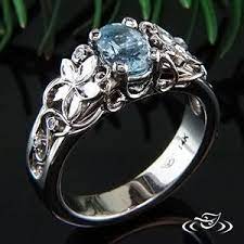 Plumeria Flower Ring Flower Ring Rings Green Lake Jewelry