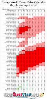 As walt disney world resort® reopens, park attendance will be strictly managed through a new park. Color Coded Calendar For Disney World 2020 Ticket Prices Yourfirstvisit Net