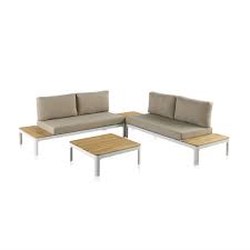 Avec alice's garden, retrouvez une s&eacute;lection de mobilier de jardin pas cher pour profiter de votre jardin et de votre terrasse. Salon De Jardin Aluminium Et Bois 4 Places Brin D Ouest