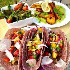 Add the avocados, sour cream, lime juice, and salt to a blender and blend until smooth. Kate Domm On Twitter Sortedfood Sparked By Your Recent Video And Youaresorted Ig Post Banana Blossom Baha Fish Tacos With Pico De Gallo And Radish Pickles Full Description Below Thank You For Continuing