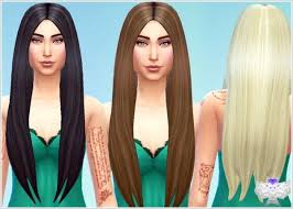 David Sims Classic Long Hairstyle New Mesh Sims 4 Downloads David Sims Sims 4 Long Hair Styles