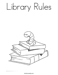 In search of peaceful ship crew members. Library Rules Coloring Page Twisty Noodle