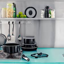 Tefal Ingenio Glass Lid Set 3 Piece Glass Material Cordless Iron Kitchen Pans