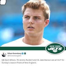 No I'm sorry Zach Wilson is done in New York