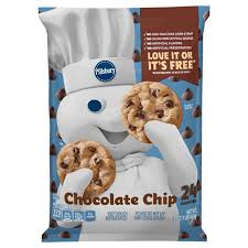 These chocolate chip cookies require a tall glass of milk. Pillsbury Chocolate Chip Cookie Dough 16oz Delivered In Minutes