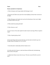 Romeo and juliet is widely regarded as one of william shakespeare's greatest works. Unit 3 Essay