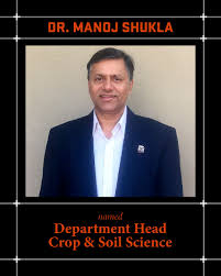 Congratulations to Dr. Manoj Shukla, named the new Department Head of Crop  & Soil Science! He joins OSU from New Mexico State University (NMSU), where  he is a Professor of Soil Physics