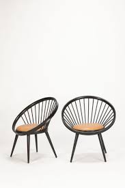 Paar Yngve Ekstrom Circle Chairs Okay Art Circle Chair Chair Outdoor Dining Chair Cushions