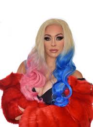Born and raised in barranquilla. Blonde Blue Pink Tip Dyed Lace Front Wig Harley Hairstyle Wig