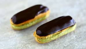 Chocolate Pistachio Eclairs Recipe Eclair Recipe Desserts How Sweet Eats