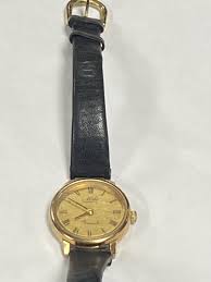 Vintage Mido Baroncelli Quartz Watch Ladies Leather Band Gold Face Case |  eBay