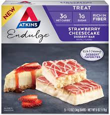 Though i have two different homemade brownie recipes that i love, i find that one particular recipe is. Buy Atkins Endulge Treat Strawberry Cheesecake Dessert Bar 6 Ounce 5 Bars Online In Indonesia B08l6w3w63