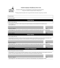 40 Employee Disciplinary Action Forms - Template Lab