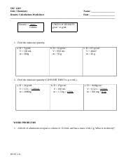 Talking concerning density calculations worksheet 1 answers, we have collected particular similar pictures to give you more ideas. L3 Density Worksheet Doc Snc 1do Unit Chemistry Name Density Calculations Worksheet Date Density Mass Volume Units Of Density G Cm3 Or G Ml 1 Find Course Hero
