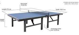 Ittf (international table tennis federation) is the governing body for the standardization of any equipment in table tennis. Ping Pong Table Dimensions John Sport Map