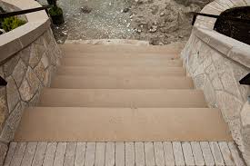 Take your mop and mop over the surface, if you see it getting lathery again, then you are not finished with rinsing just yet. Limestone Steps Bedrock Natural Stone