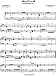 Check spelling or type a new query. Aldy Santos One Friend Accompaniment Only Sheet Music Piano Solo In D Major Download Print Sku Mn0177699