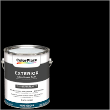 Looking for a good deal on exterior glass? Colorplace Exterior Paint Black 1 Gallon Semi Gloss Walmart Com Walmart Com