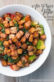 Air Fryer Tofu Buddha Bowl Recipe Air Fryer Recipes Vegetarian Air Fryer Recipes Healthy Air Fryer Recipes Vegan