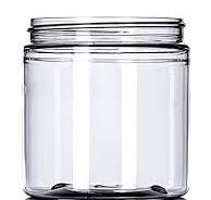 8 oz clear PET plastic single wall jar