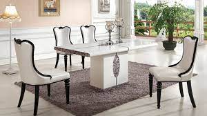 Lexicon tempe contemporary dining room table with faux marble top in black. 20 Luxurious Rectangular Marble Dining Tables Home Design Lover